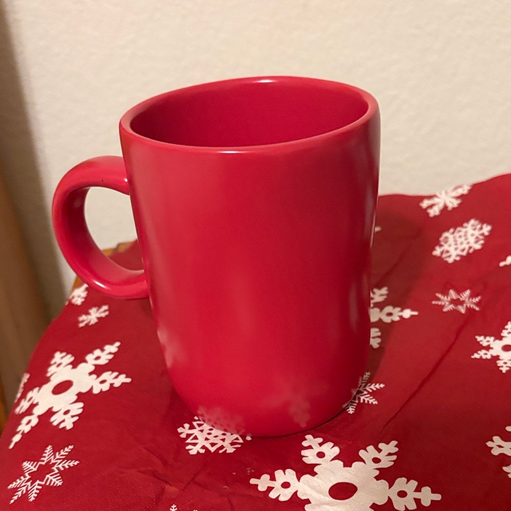 Rae Dunn Vibrant Red Holiday Mug - Picture 3 of 4